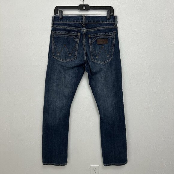 Wrangler Retro Slim Boot Cut Jeans Mens Size 31x32 (31X31) Blue Western Denim - Picture 5 of 12